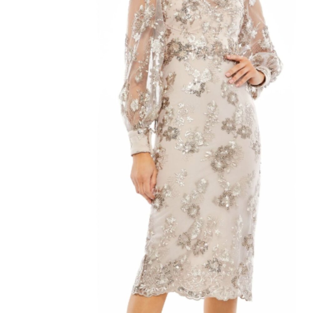 Mac Duggal 70237 Size 8 Mocha